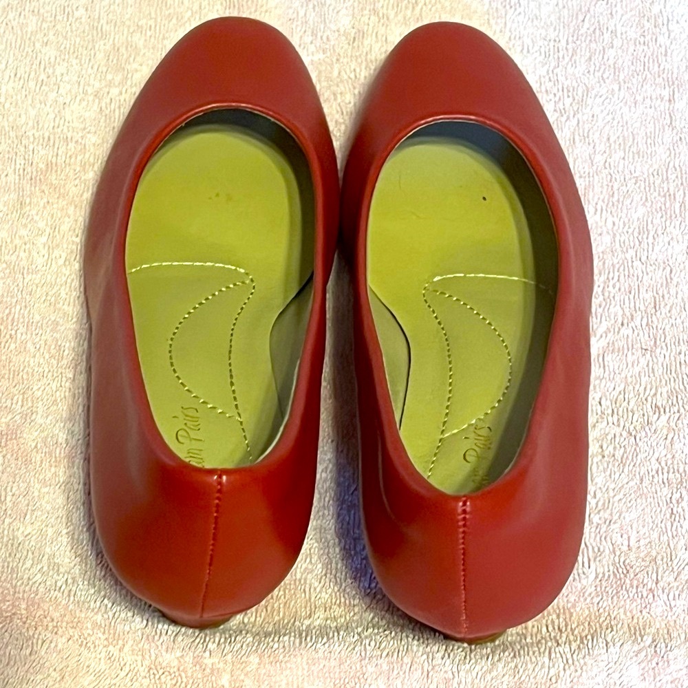 Dream Pairs Red Ballet Flats Elegant Slip-On Design - Picture 2 of 5